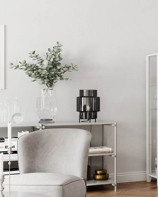 By Rydéns Ebbot bordslampa H37 cm rökgrå
