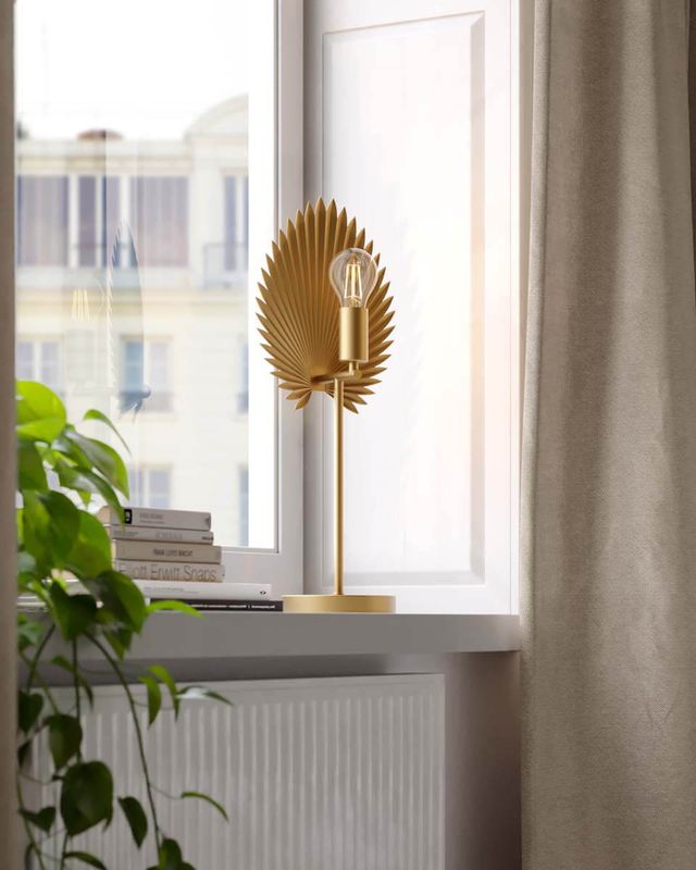 By Rydéns Aruba bordslampa guld matt 55 cm