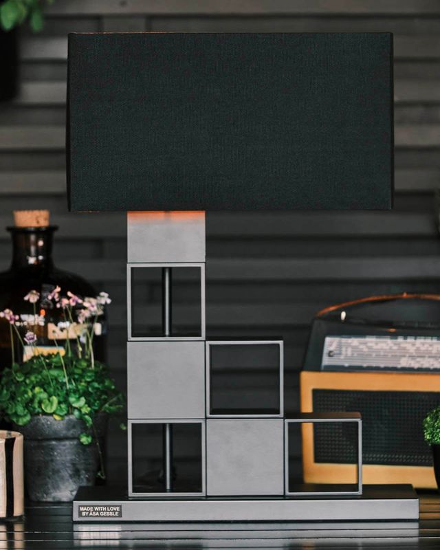 By Rydéns Love bordslampa svart matt 55 cm
