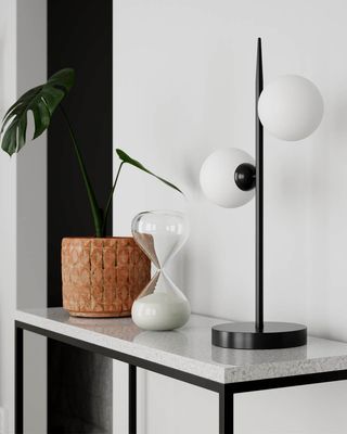 By Rydéns Punto bordslampa svart matt 55 cm