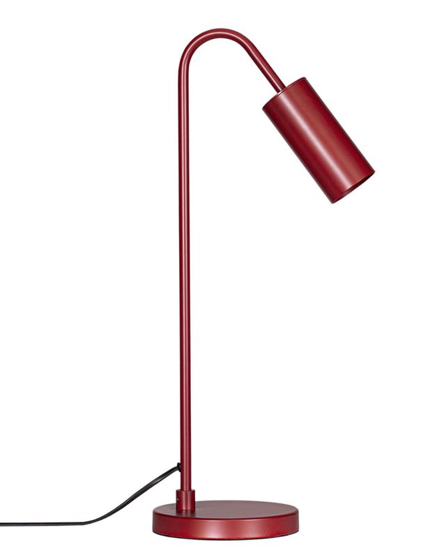 By Rydéns Curve bordslampa mörkröd 51 cm