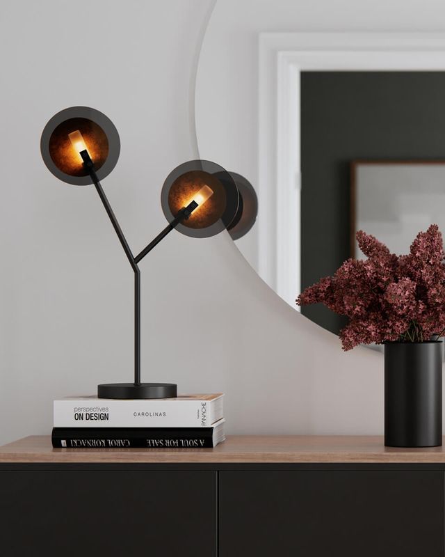 By Rydéns Turno bordslampa svart matt