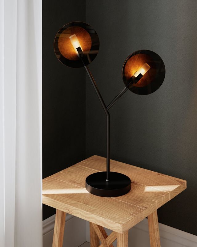 By Rydéns Turno bordslampa svart matt