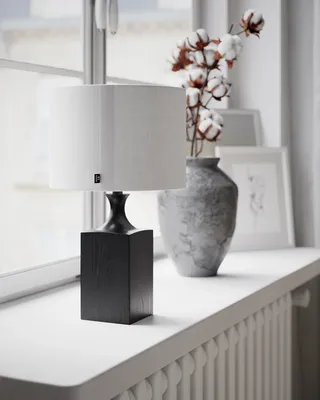 By Rydéns Woody bordslampa H41 cm vit