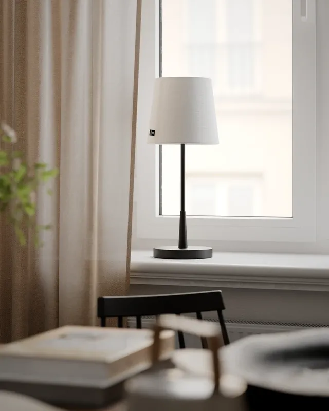 By Rydéns Lumi bordslampa H48.5 cm svart matt