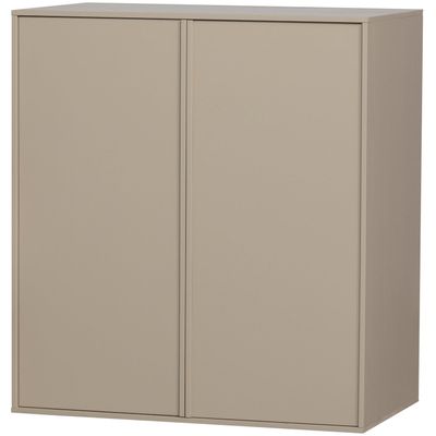 vtwonen Daily Closet Garderob Dubbel 110x100cm Furu Dakargrå