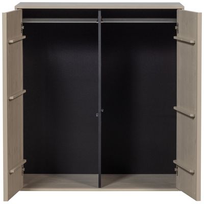 vtwonen Daily Closet Garderob Dubbel 110x100cm Furu Dakargrå
