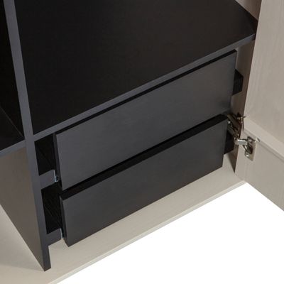 Vtwonen Daily Closet Dubbelgarderob 200x100cm Furu Dakargrå