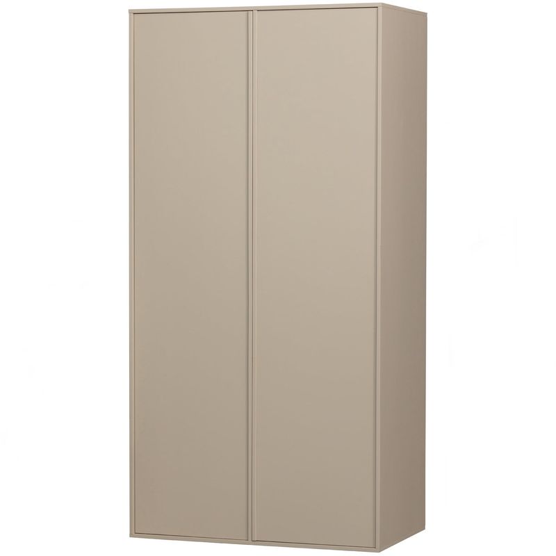Vtwonen Daily Closet Dubbelgarderob 200x100cm Furu Dakargrå