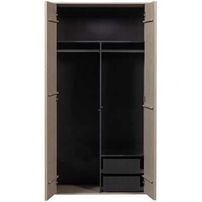 Vtwonen Daily Closet Dubbelgarderob 200x100cm Furu Dakargrå