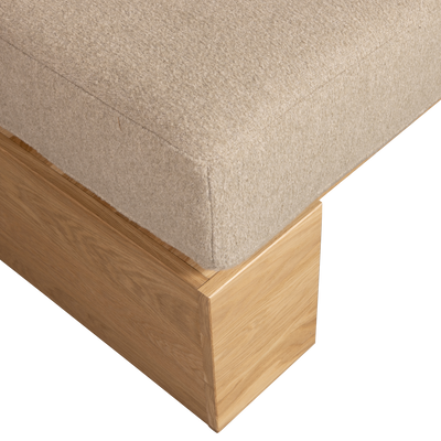 vtwonen Eat Up Wall Bänk Ek Natur med Kuddar Beige Mörkgrå