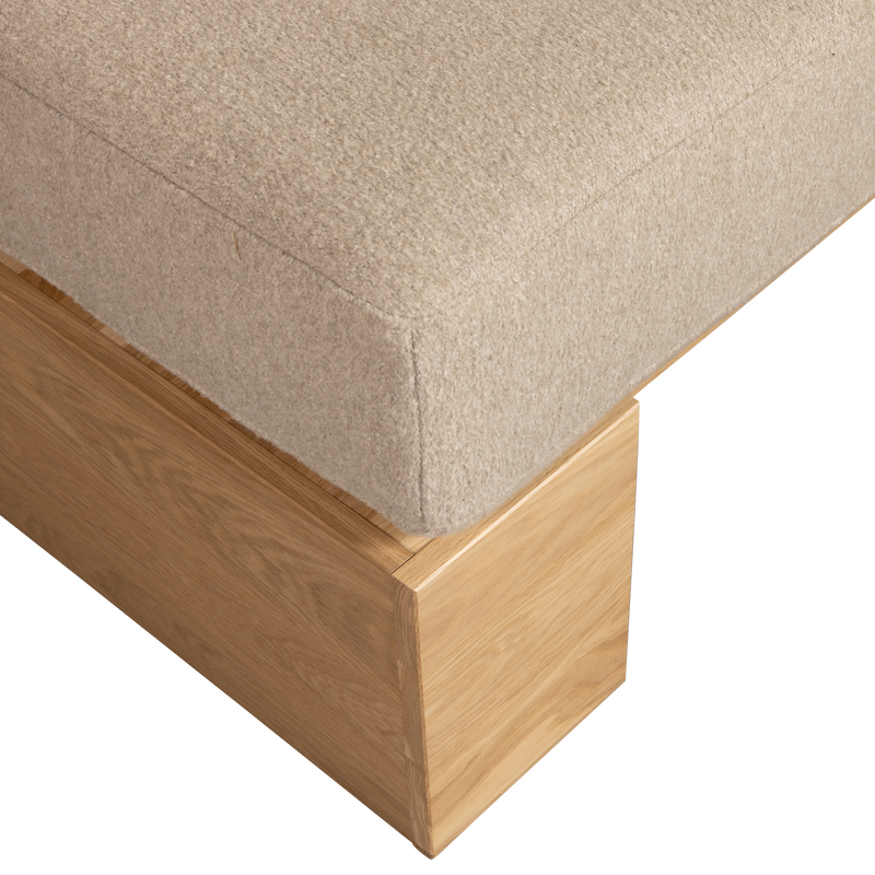 vtwonen Eat Up Wall Bänk Ek Natur med Kuddar Beige Mörkgrå