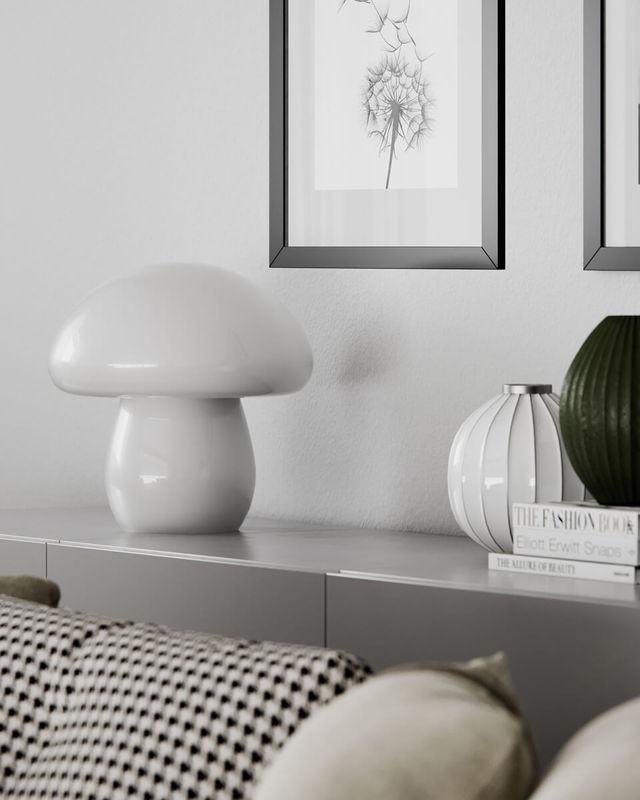 By Rydéns Mira bordslampa H30 cm vit