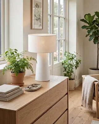 By Rydéns Linum bordslampa H50 cm vit