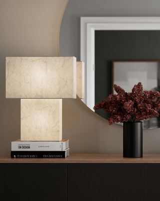 By Rydéns ISquare bordslampa H50 cm vit