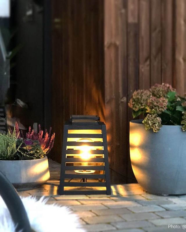 By Rydéns Yankton bord/golvlampa sandsvart