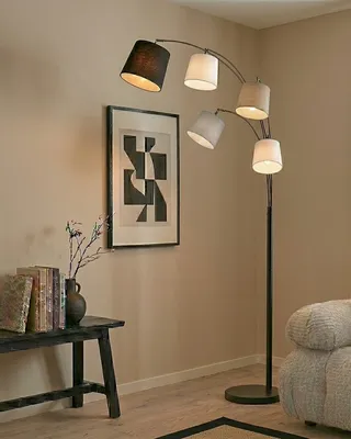 By Rydéns Foggy golvlampa sandsvart 200 cm