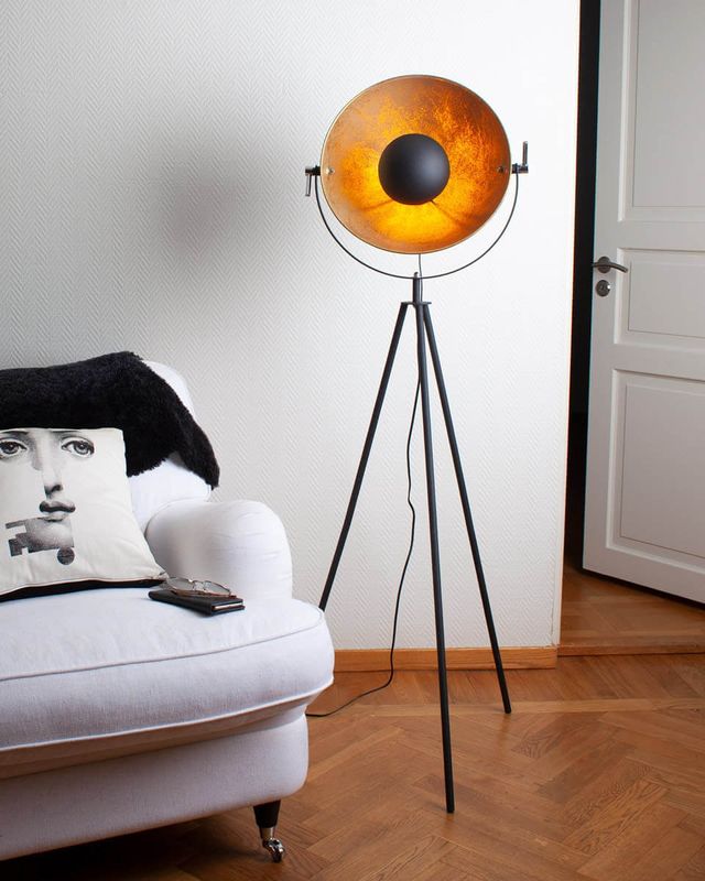 By Rydéns Captain golvlampa sandsvart 145 cm