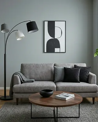 By Rydéns Foggy golvlampa sandsvart 175 cm