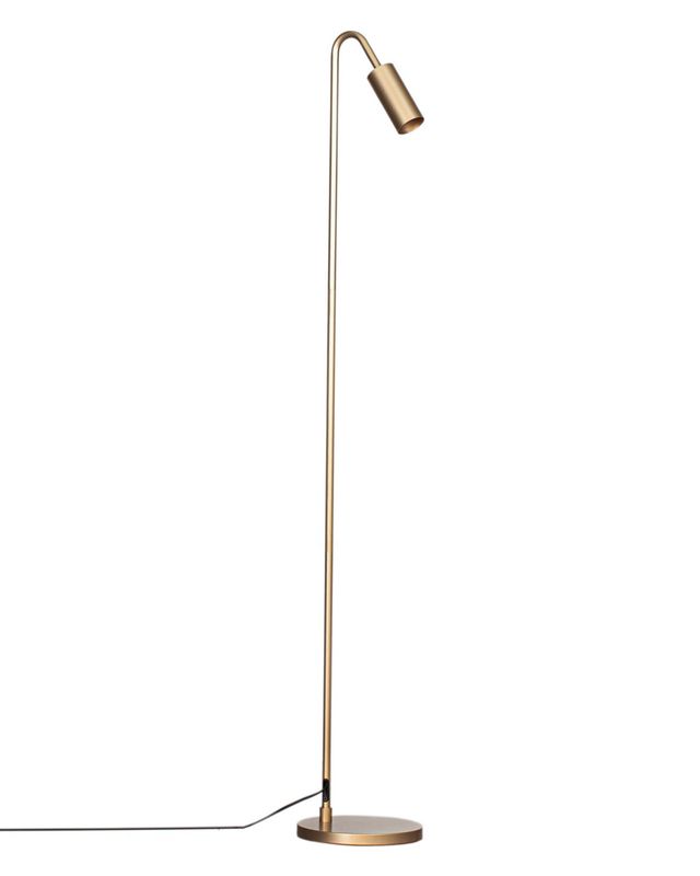 By Rydéns Curve golvlampa guld matt 146 cm