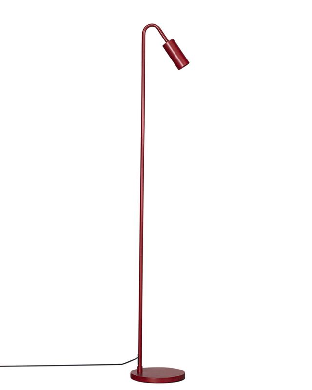 By Rydéns Curve golvlampa mörkröd 146 cm