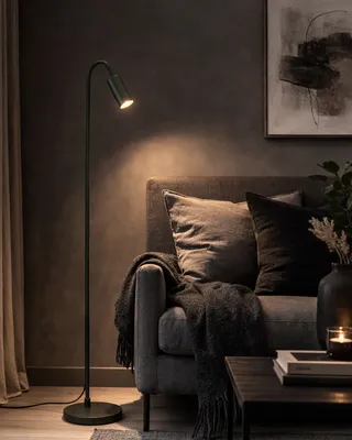 By Rydéns Curve golvlampa 146 cm grön