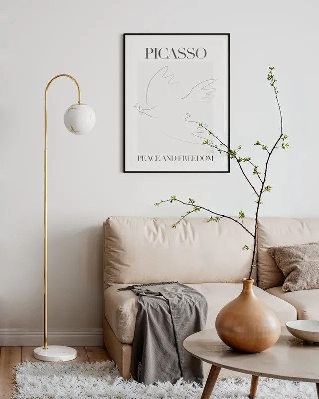 By Rydéns Bellagio golvlampa H163 cm vit