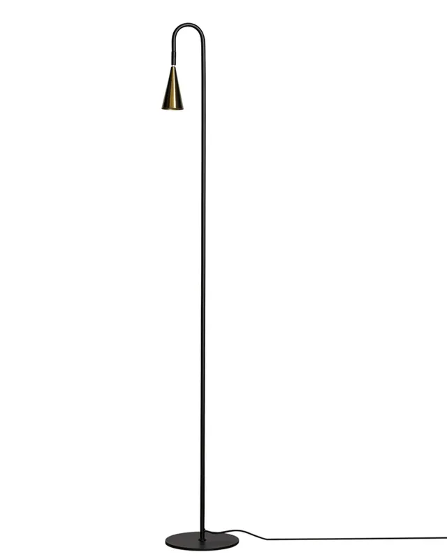 By Rydéns Spline golvlampa H140 cm mässing