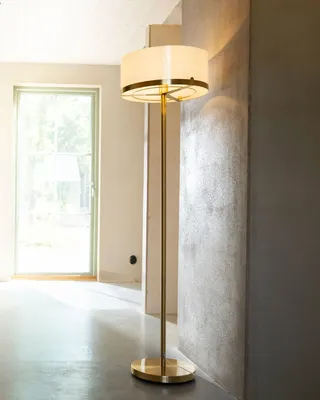 By Rydéns Marcel golvlampa H150 cm mässing