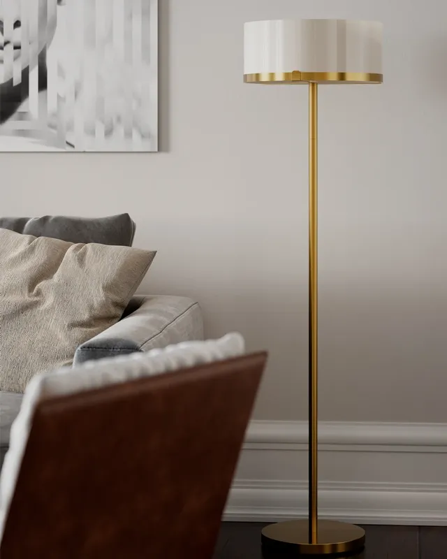 By Rydéns Marcel golvlampa H150 cm mässing
