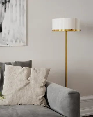 By Rydéns Marcel golvlampa H150 cm mässing