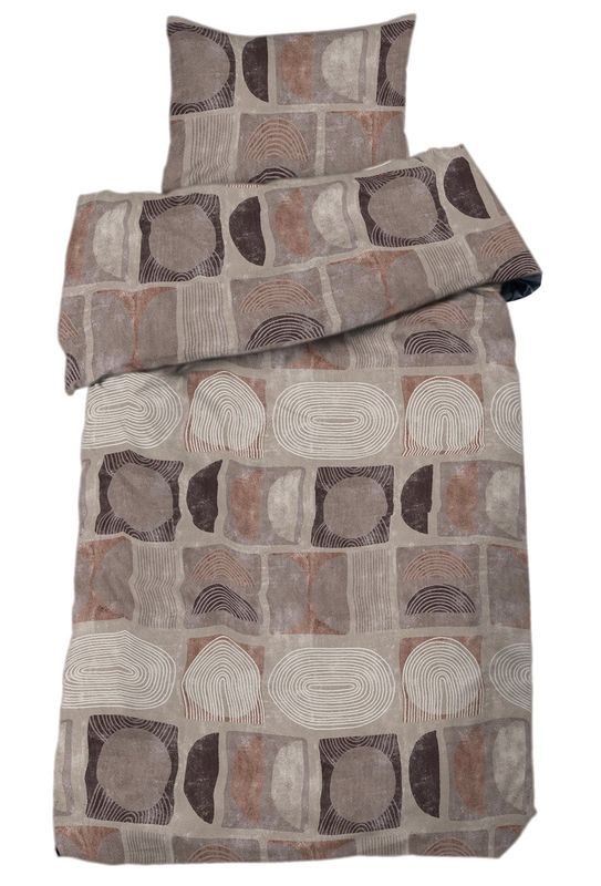 Redlunds Como Bäddset Beige Cognac 150x210 cm