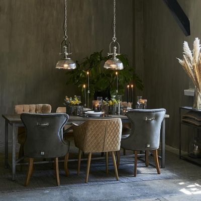 Riviera Maison Brixton Factory taklampa silver