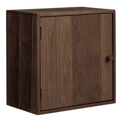 House Nordic Townsville vägghylla mörkbrun med dörr, 30 cm