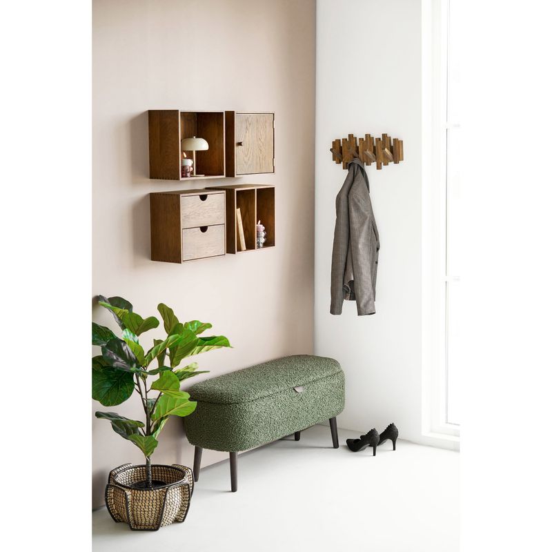 House Nordic Townsville öppen vägghylla mörkbrun, 30 cm
