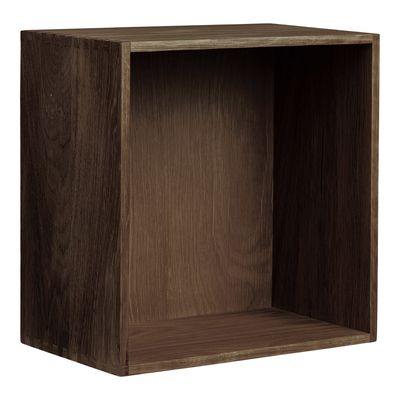 House Nordic Townsville öppen vägghylla mörkbrun, 30 cm