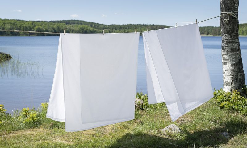 Borganäs Lakan Underlakan Vit 180x260 cm