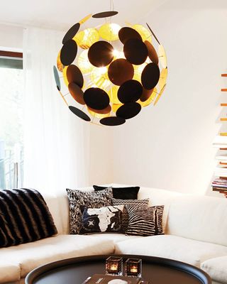 By Rydéns Planet taklampa Ø50 cm sandsvart