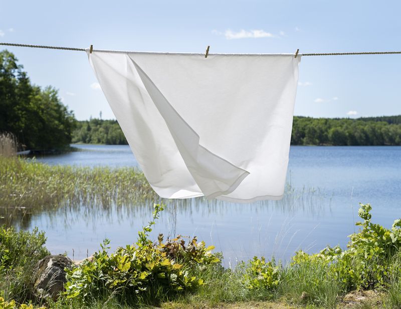 Borganäs underlakan i bomull vit 240x260 cm