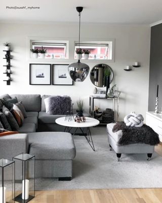 By Rydéns Bellissimo taklampa Ø40 cm rökgrå