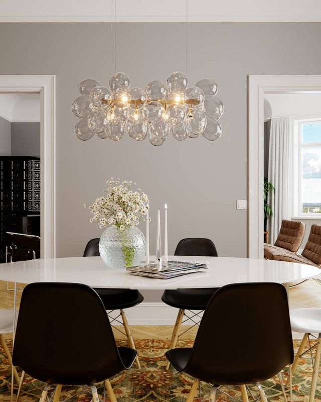 By Rydéns Gross taklampa L80 cm mässing