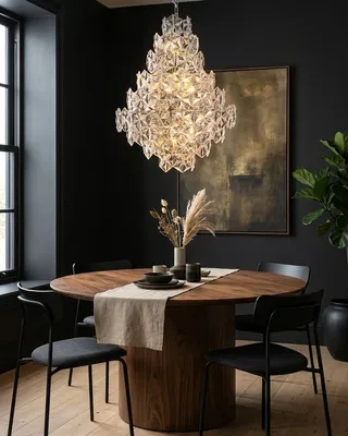 By Rydéns Monarque taklampa Ø58 cm krom
