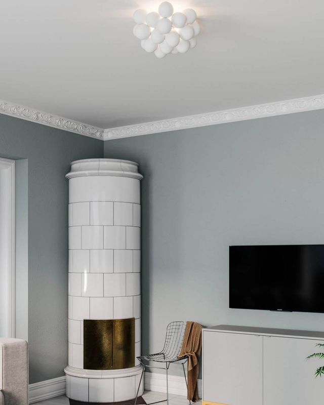 By Rydéns Gross plafond Ø50 cm vit matt