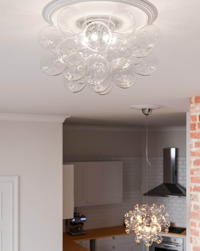 By Rydéns Gross plafond Ø50 cm klarglas