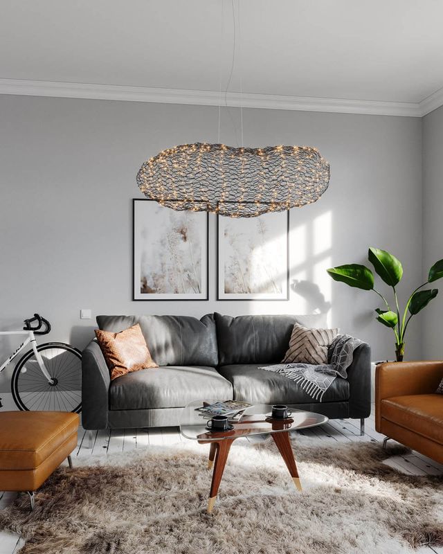 By Rydéns Hayden taklampa L115 cm svart matt