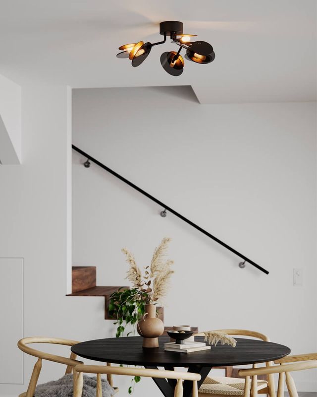 By Rydéns Turno plafond Ø66 cm svart matt