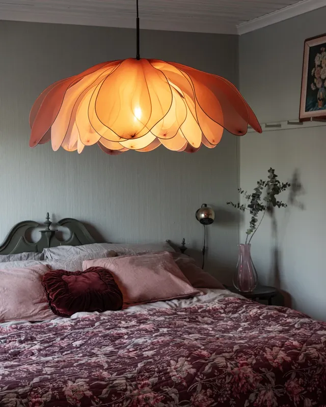By Rydéns Lou taklampa Ø80 cm rosa