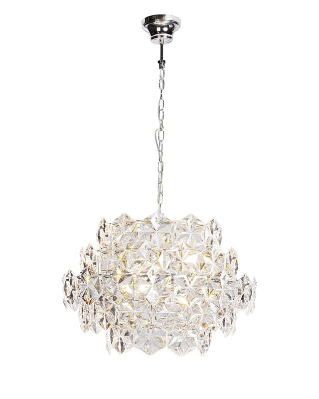 By Rydéns Monarque taklampa Ø58 cm krom