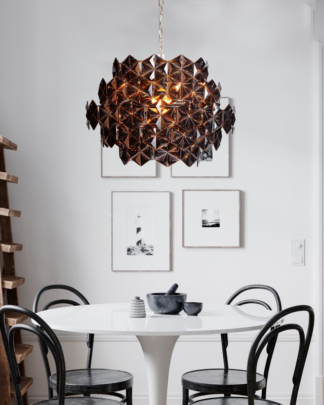 By Rydéns Monarque taklampa Ø58 cm svartkrom