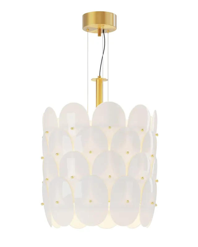 By Rydéns Omlott taklampa Ø50 cm mässing